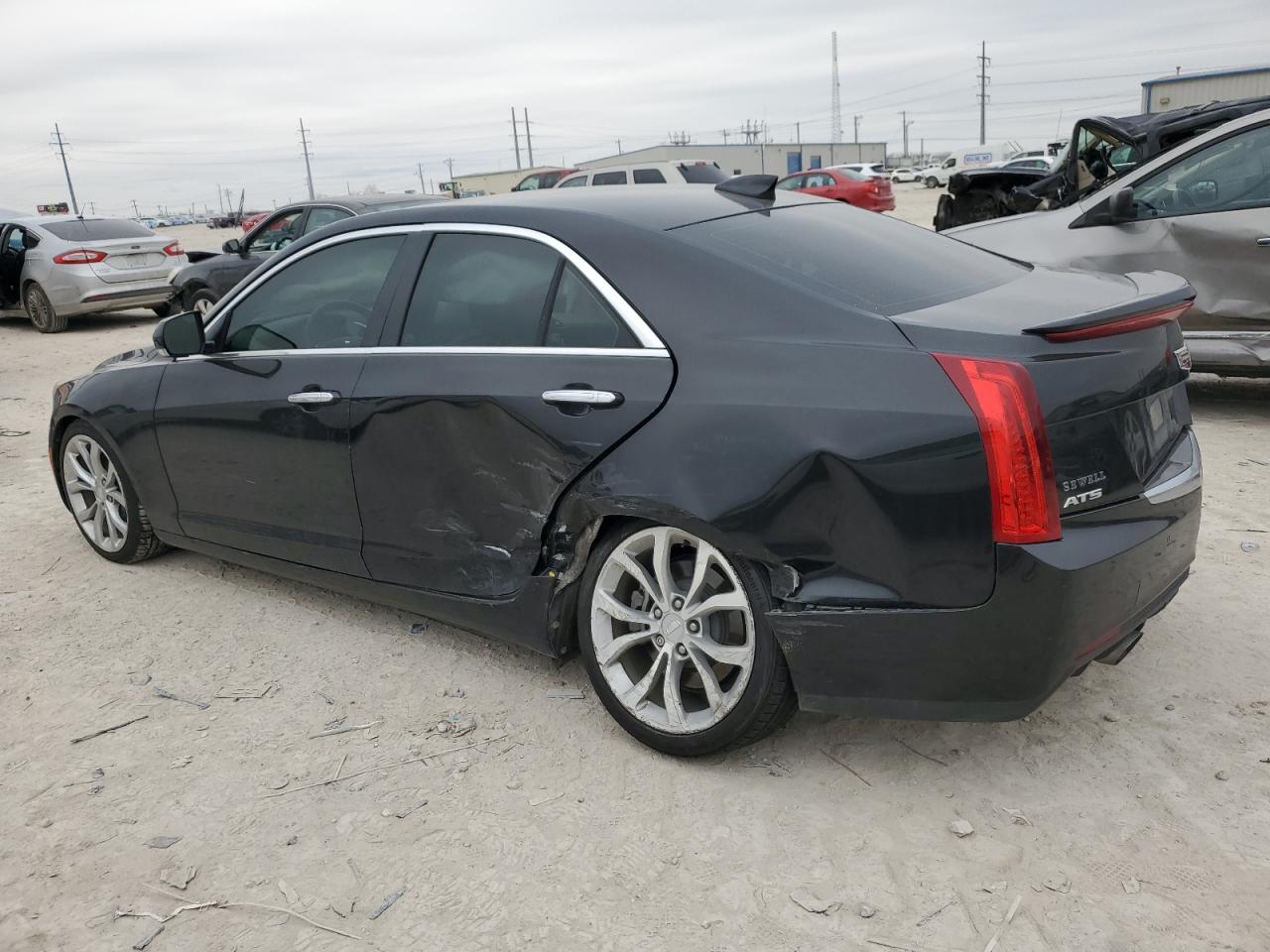 2015 Cadillac ATS VIN 1G6AB5SX0F0129910 Copart auction photo, side damage thumbnail 2