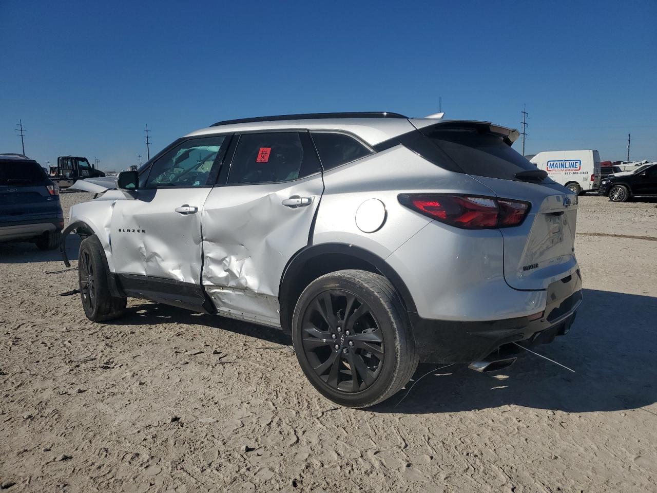 2021 Chevrolet Blazer VIN 3GNKBERS3MS560556 Copart auction photo, front end / side damage thumbnail 2