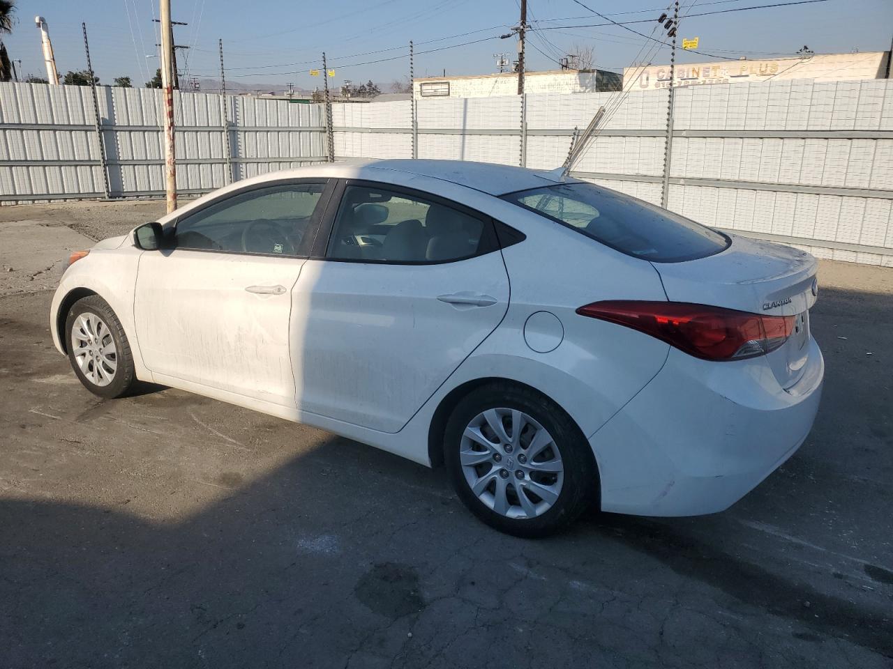 2012 Hyundai Elantra VIN 5NPDH4AE4CH132908 Copart auction photo, burn damage thumbnail 2