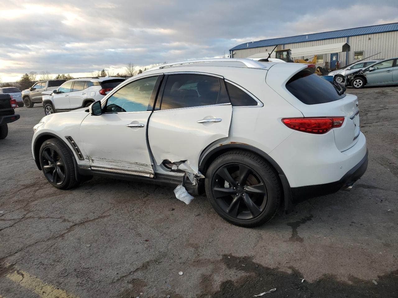 2011 Infiniti FX VIN JN8BS1MW1BM170035 Copart auction photo, side damage thumbnail 2