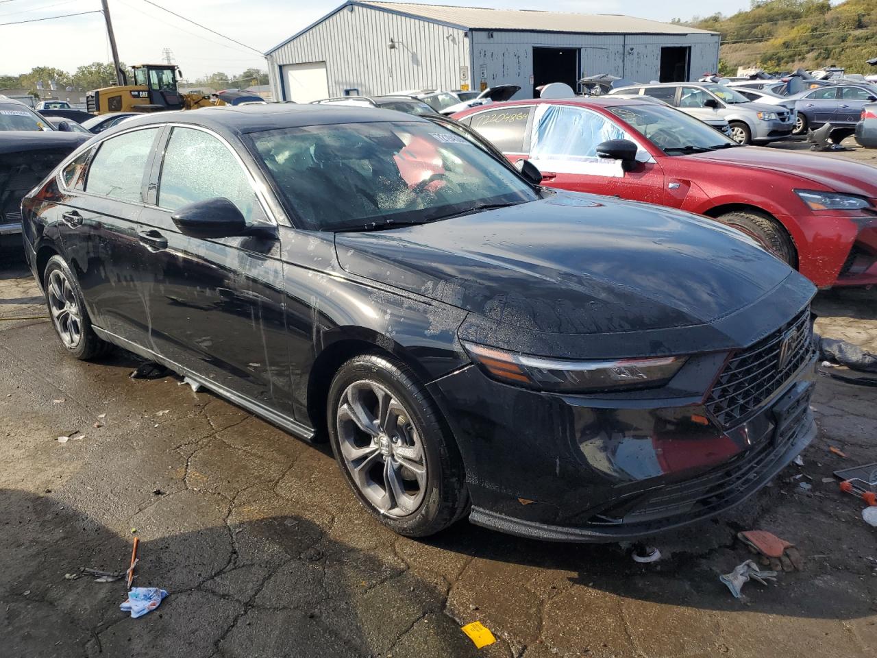 2023 Honda Accord VIN 1HGCY1F33PA028703 Copart auction photo, side / front end damage thumbnail 4