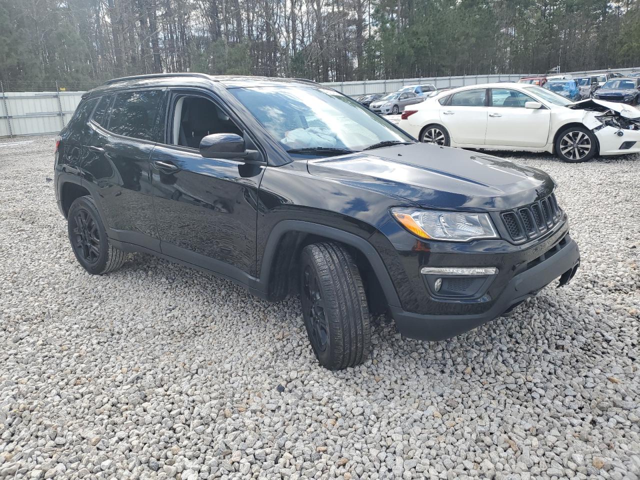 2021 Jeep Compass VIN 3C4NJDAB2MT596621 Copart auction photo, front end / undercarriage damage thumbnail 4