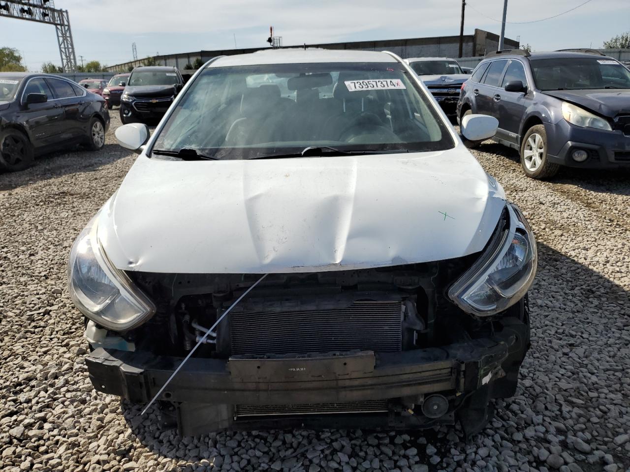 2016 Hyundai Accent VIN KMHCT4AE8GU142214 Copart auction photo, front end damage thumbnail 5