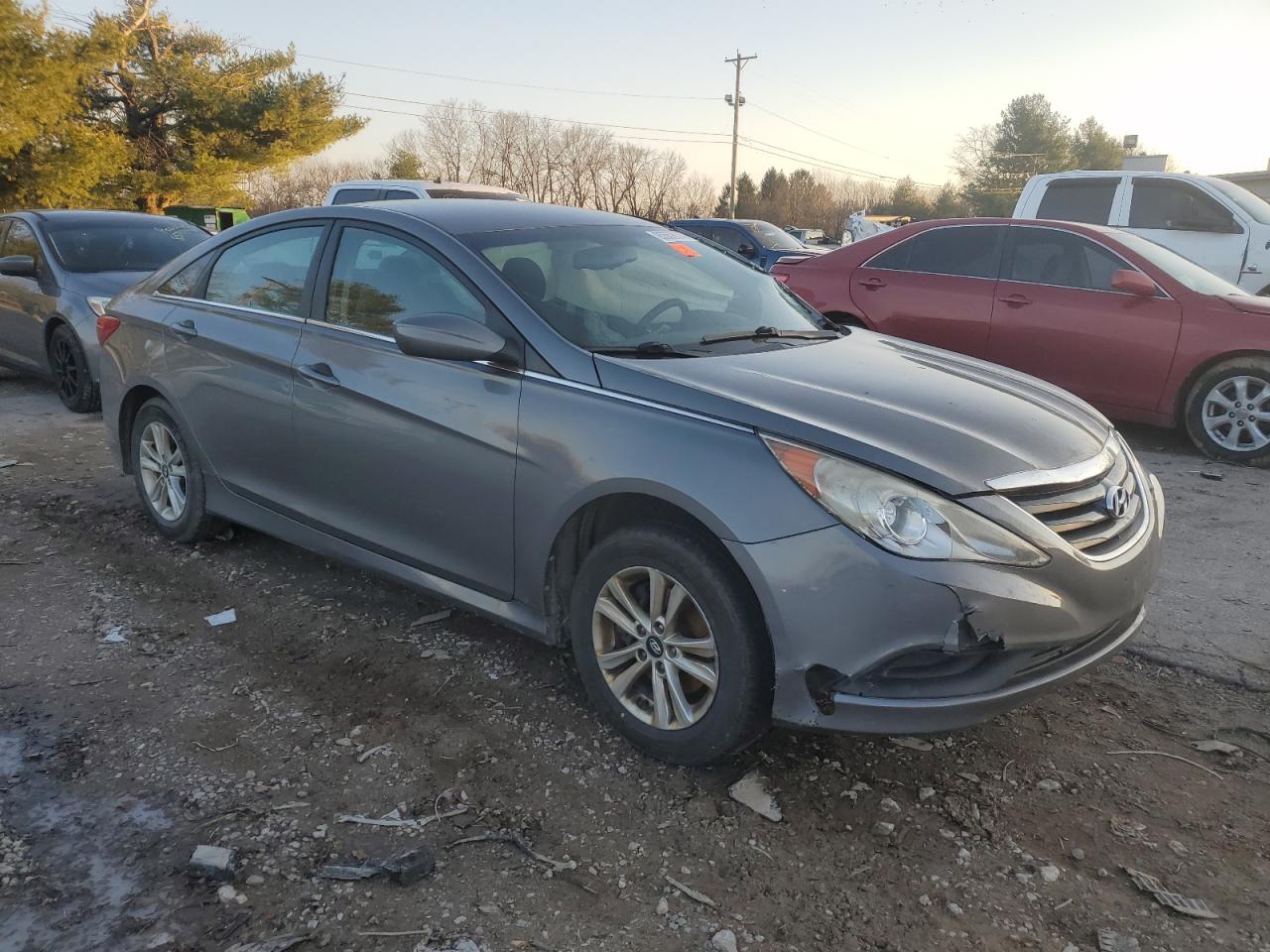 2014 Hyundai Sonata VIN 5NPEB4AC9EH932305 Copart auction photo, all over / undercarriage damage thumbnail 4