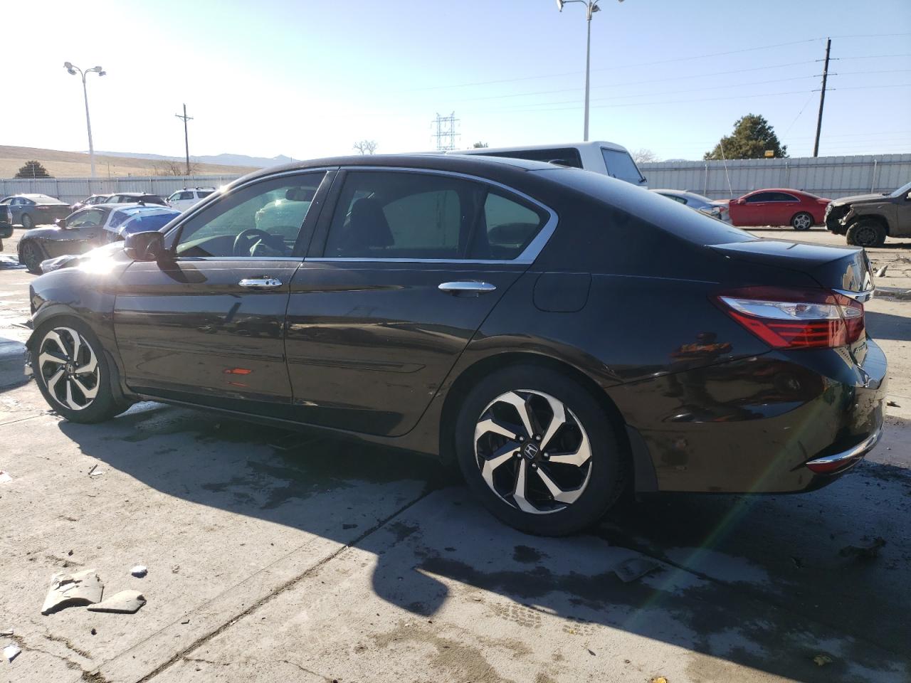 2016 Honda Accord VIN 1HGCR2F74GA140867 Copart auction photo, front end / side damage thumbnail 2