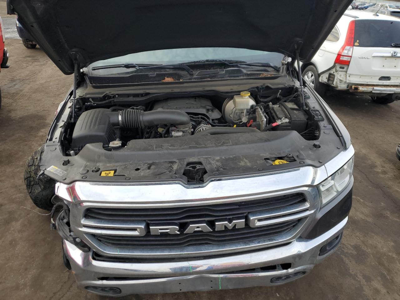 2021 RAM 1500 VIN 1C6SRFBT6MN727653 Copart auction photo, front end / rear end damage thumbnail 11