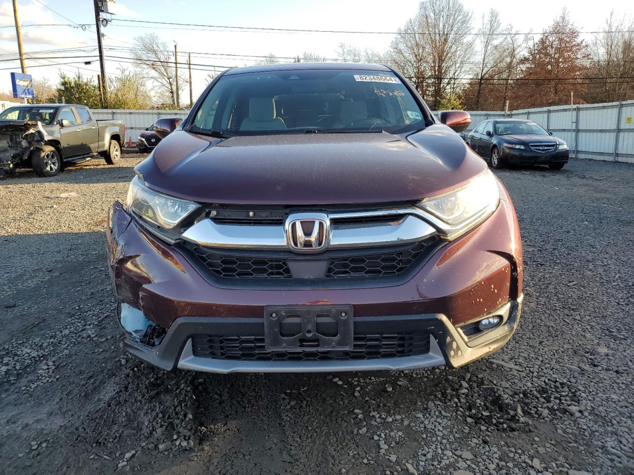 2019 Honda CR-V VIN 2HKRW2H53KH628531 Copart auction photo, front end / rear end damage thumbnail 5