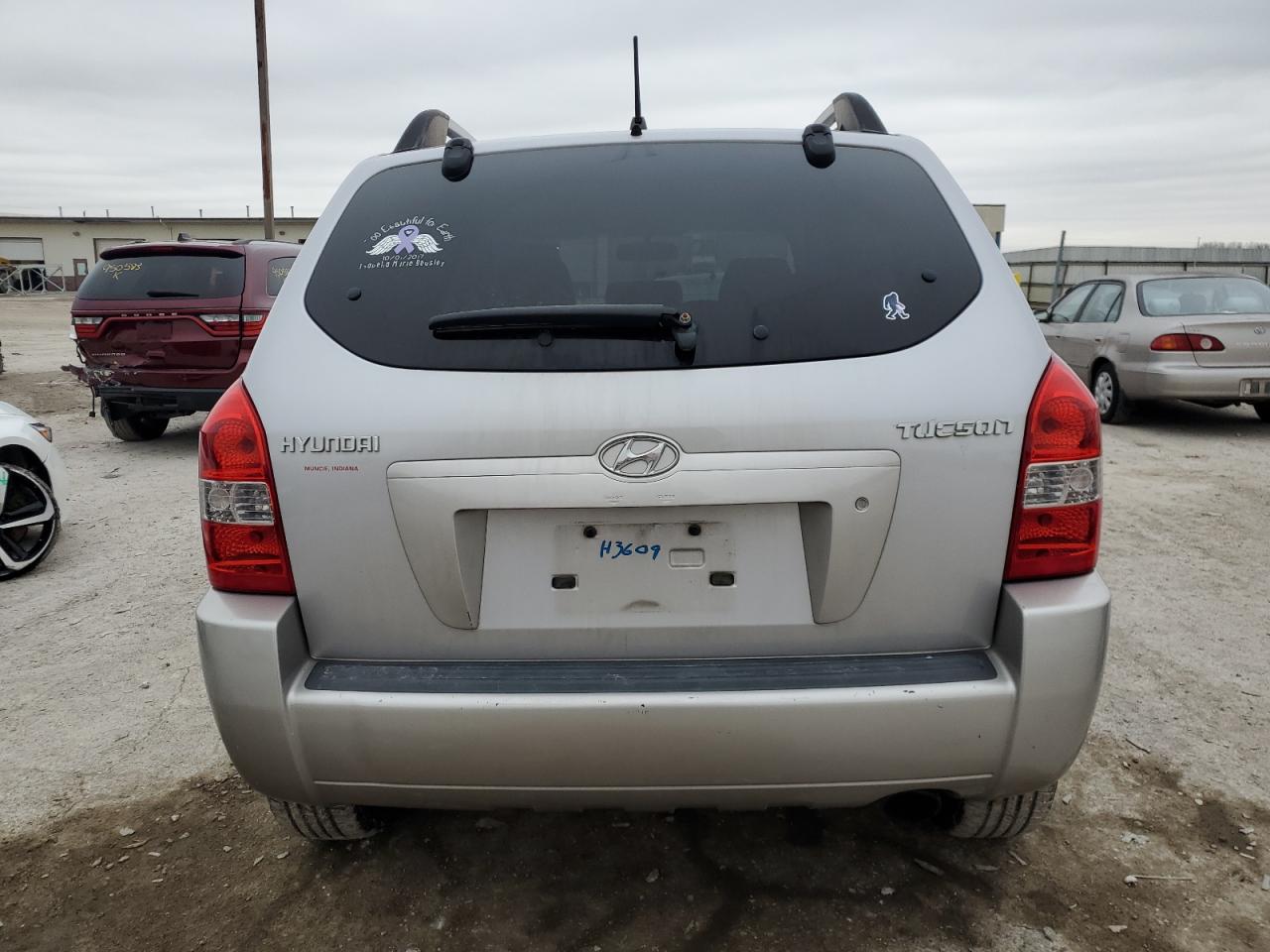 2005 Hyundai Tucson VIN KM8JM12B85U101120 Copart auction photo, front end / mechanical damage thumbnail 6