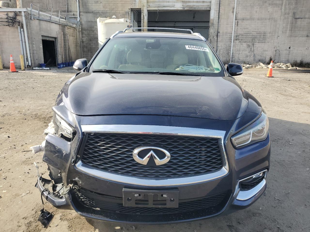 2020 Infiniti QX60 VIN 5N1DL0MM0LC505685 Copart auction photo, front end / side damage thumbnail 5