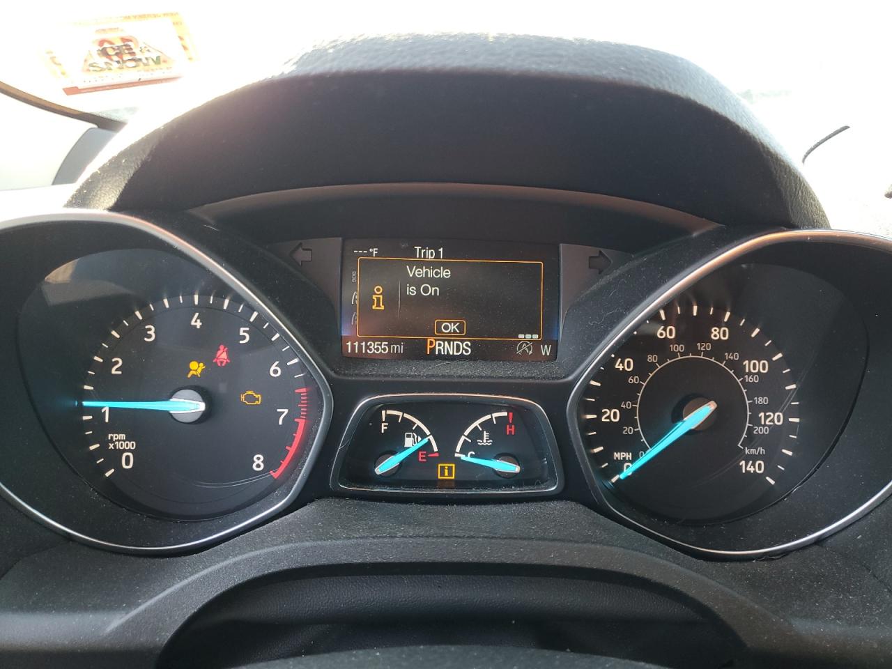2018 Ford Escape VIN 1FMCU9HDXJUC94235 Copart auction photo, front end / side damage thumbnail 9