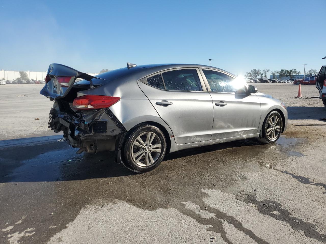 2018 Hyundai Elantra VIN 5NPD84LF3JH327420 Copart auction photo, rear end damage thumbnail 3