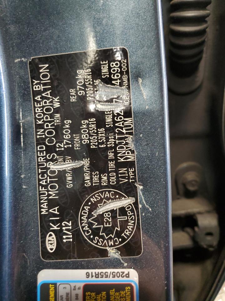 2013 KIA Soul VIN KNDJT2A62D7544698 Copart auction photo, mechanical / minor dent/scratches damage thumbnail 13