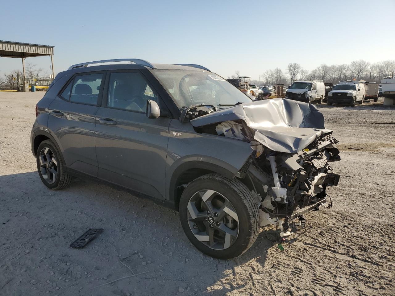 2021 Hyundai Venue VIN KMHRC8A35MU116147 Copart auction photo, front end damage thumbnail 4