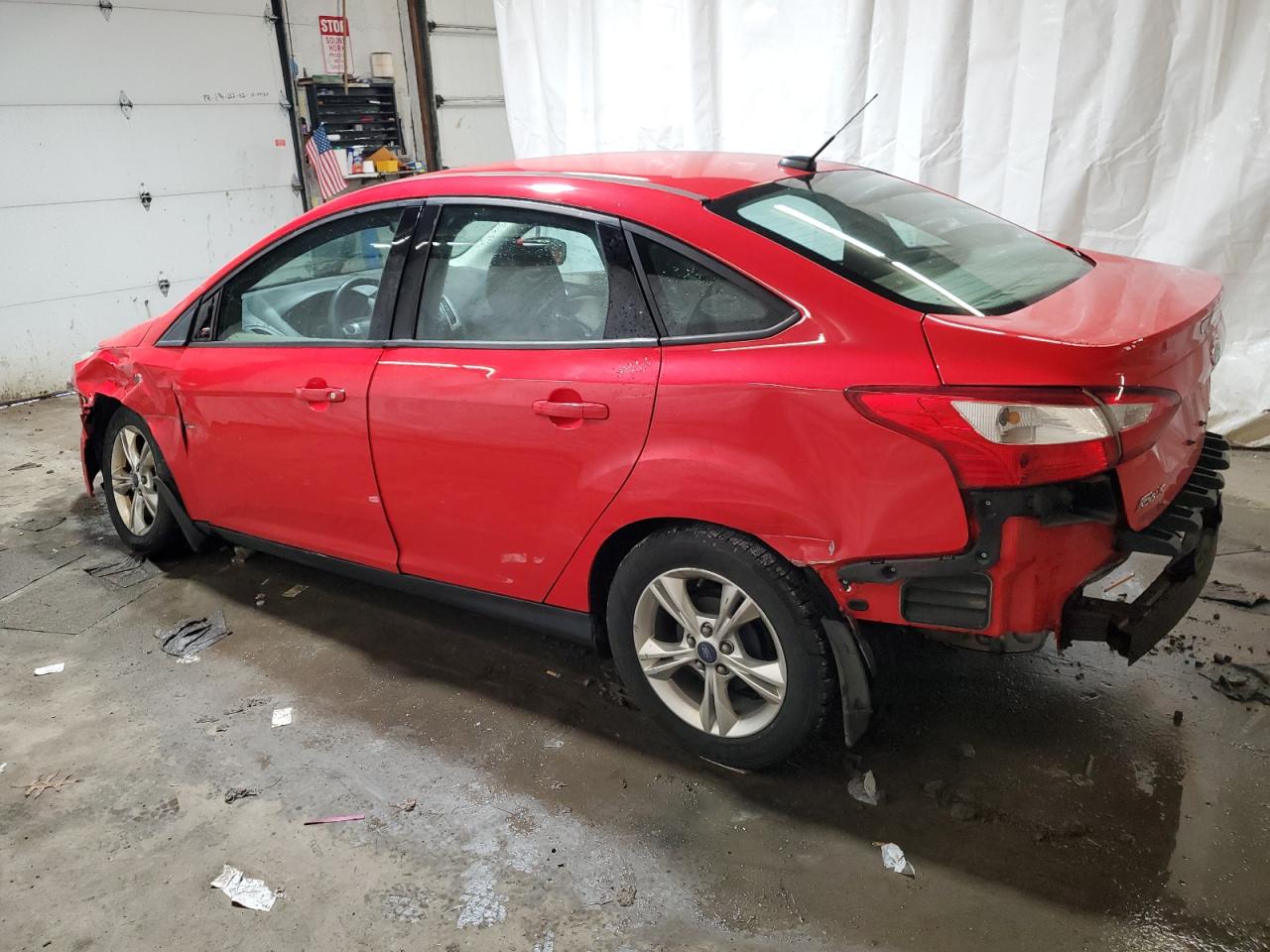 2014 Ford Focus VIN 1FADP3F25EL134408 Copart auction photo, front end / side damage thumbnail 2