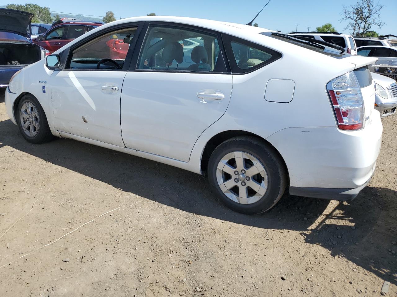 2007 Toyota Prius VIN JTDKB20U877592766 Copart auction photo, front end / side damage thumbnail 2