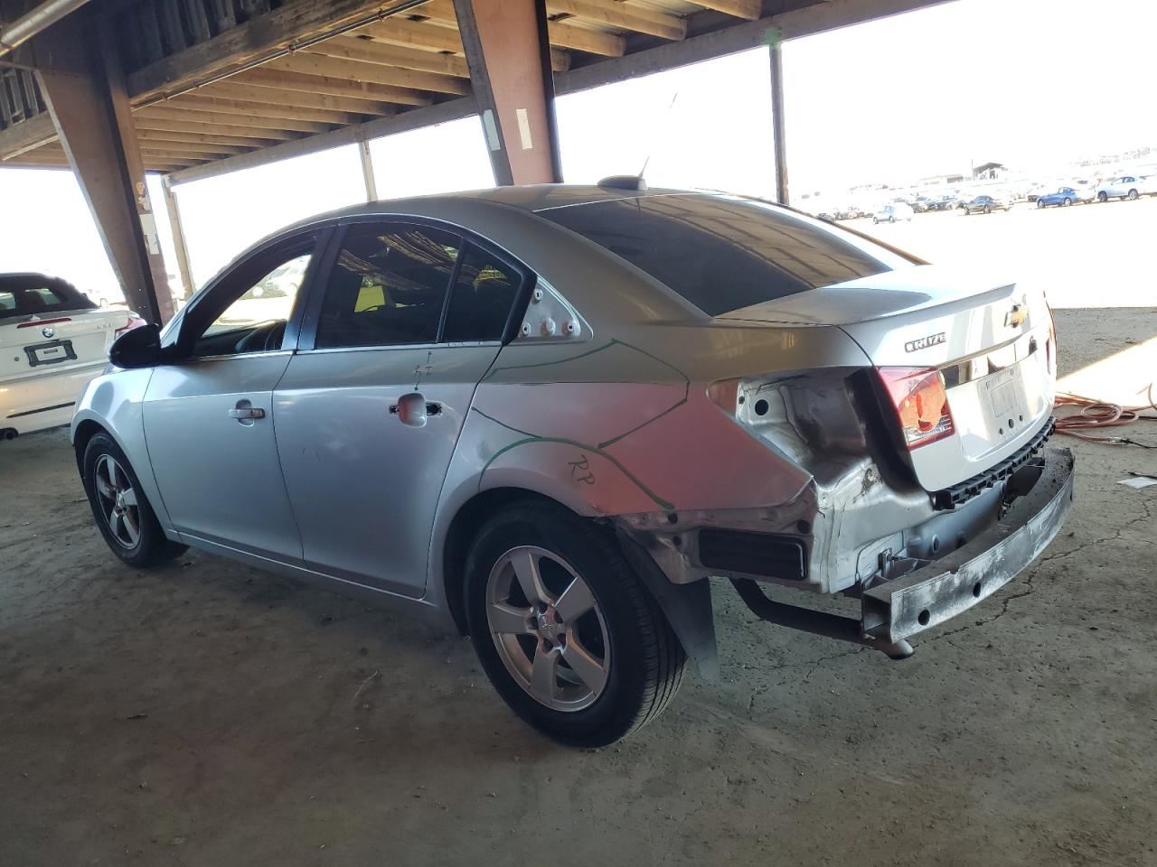 2015 Chevrolet Cruze VIN 1G1PC5SB2F7109411 Copart auction photo, all over / vandalism damage thumbnail 2