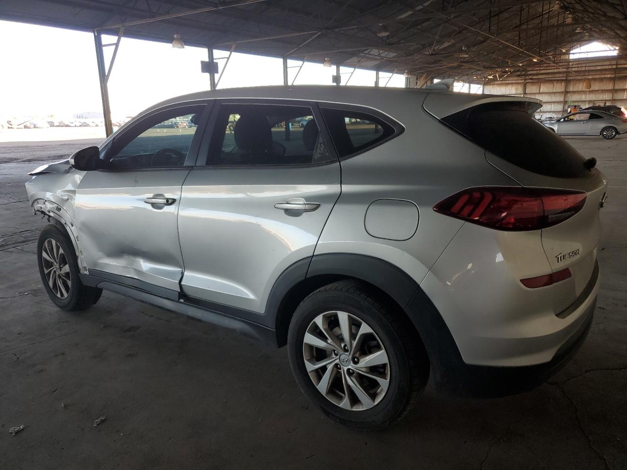 2019 Hyundai Tucson VIN KM8J23A40KU991595 Copart auction photo, front end / side damage thumbnail 2