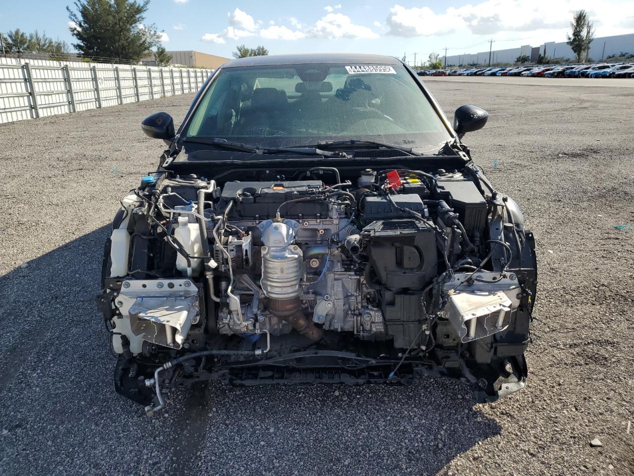 2022 Honda Civic VIN 2HGFE2F24NH584570 Copart auction photo, side / front end damage thumbnail 5