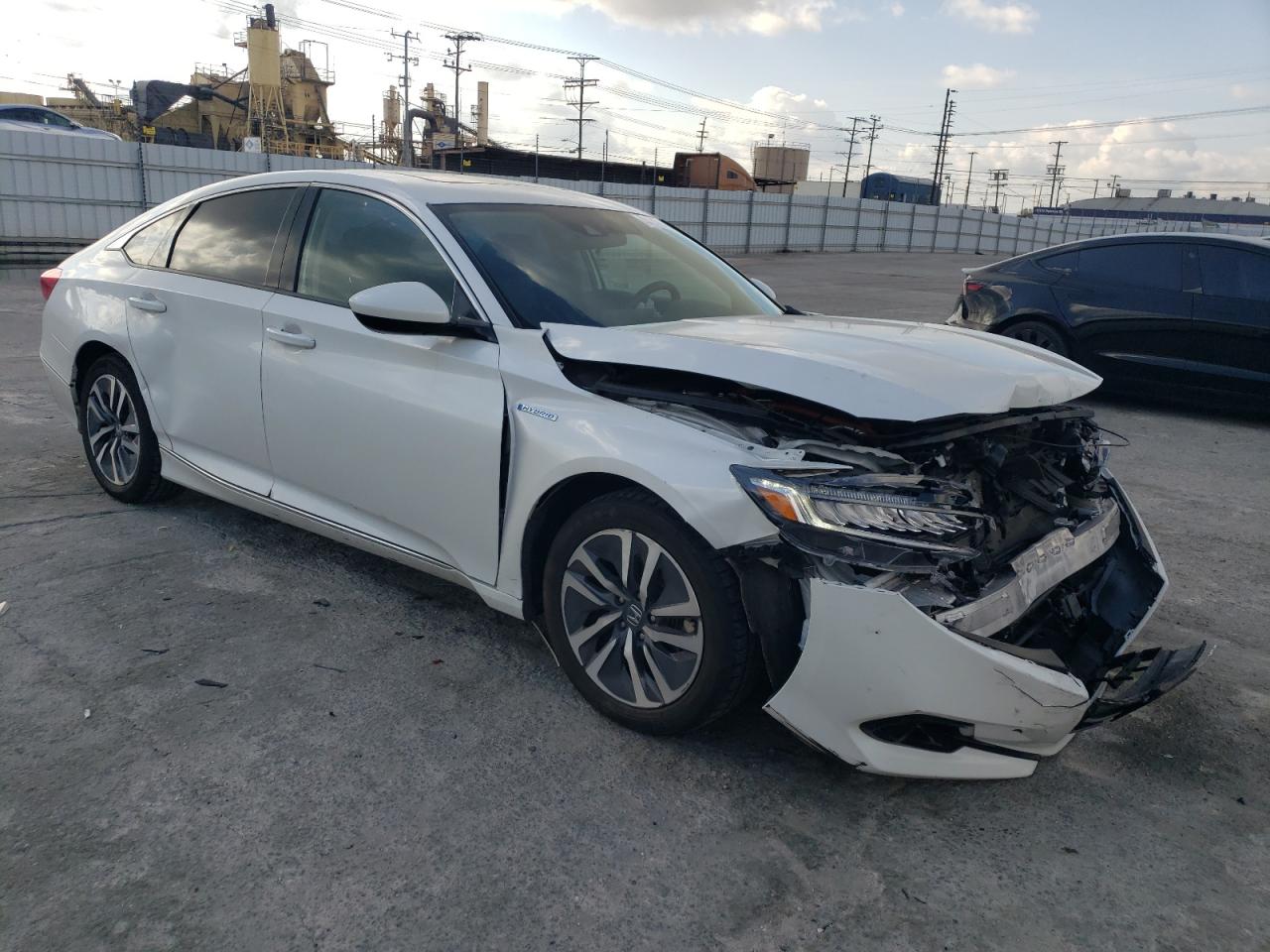 2021 Honda Accord VIN 1HGCV3F48MA011677 Copart auction photo, front end / side damage thumbnail 4