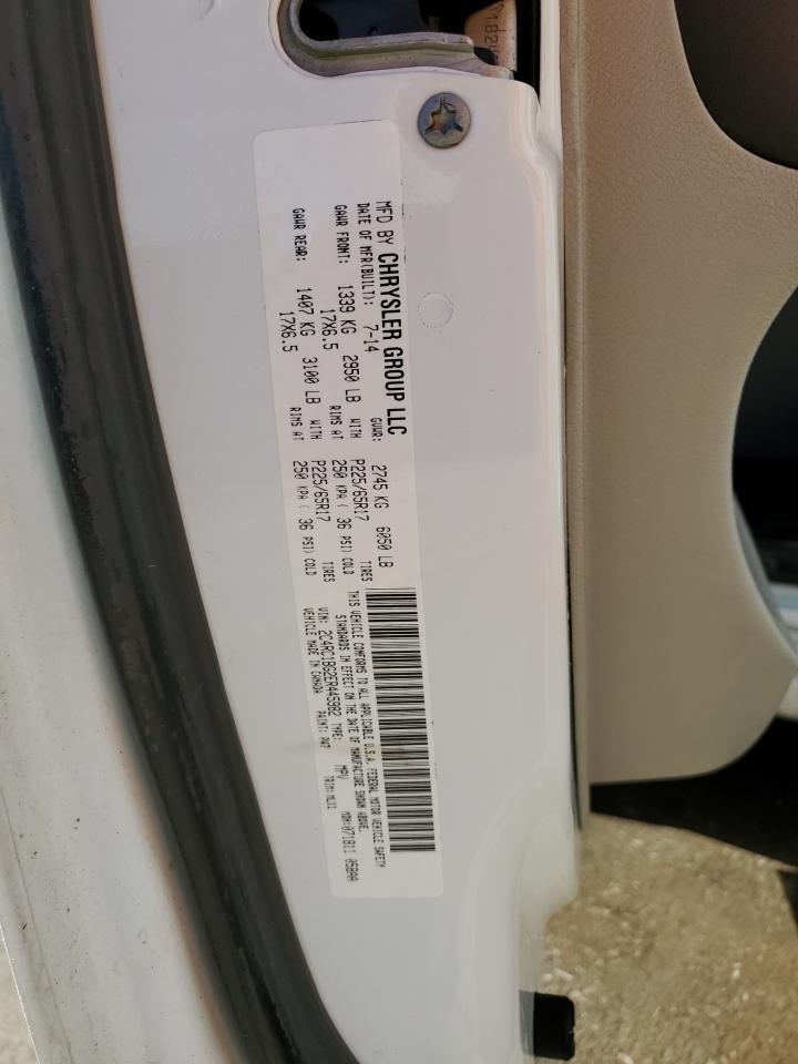 2014 Chrysler Town & Country VIN 2C4RC1BG2ER445982 Copart auction photo, side damage thumbnail 13