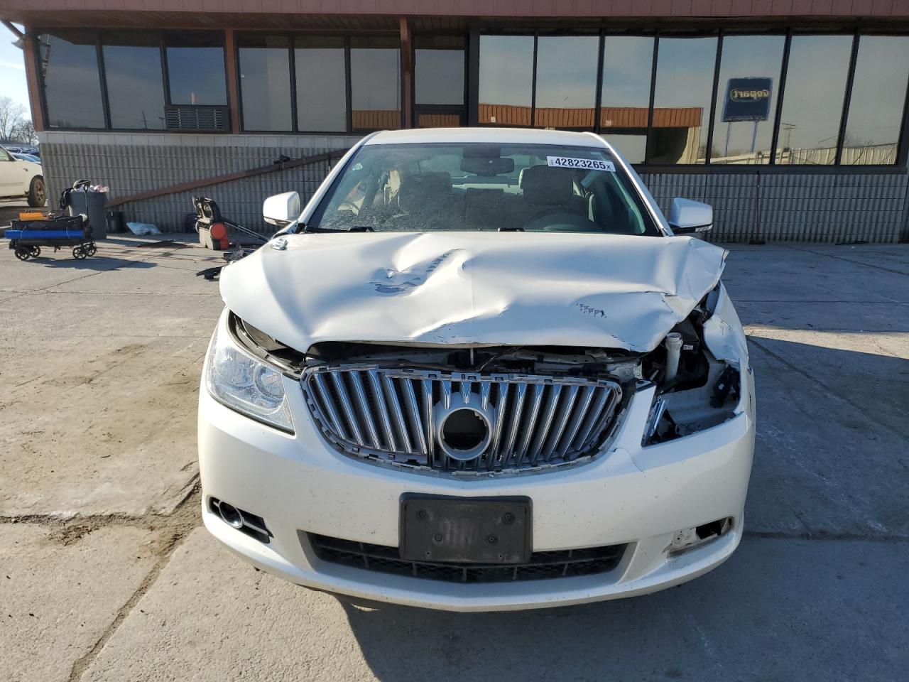 2011 Buick LaCrosse VIN 1G4GC5ED5BF130995 Copart auction photo, front end / side damage thumbnail 5