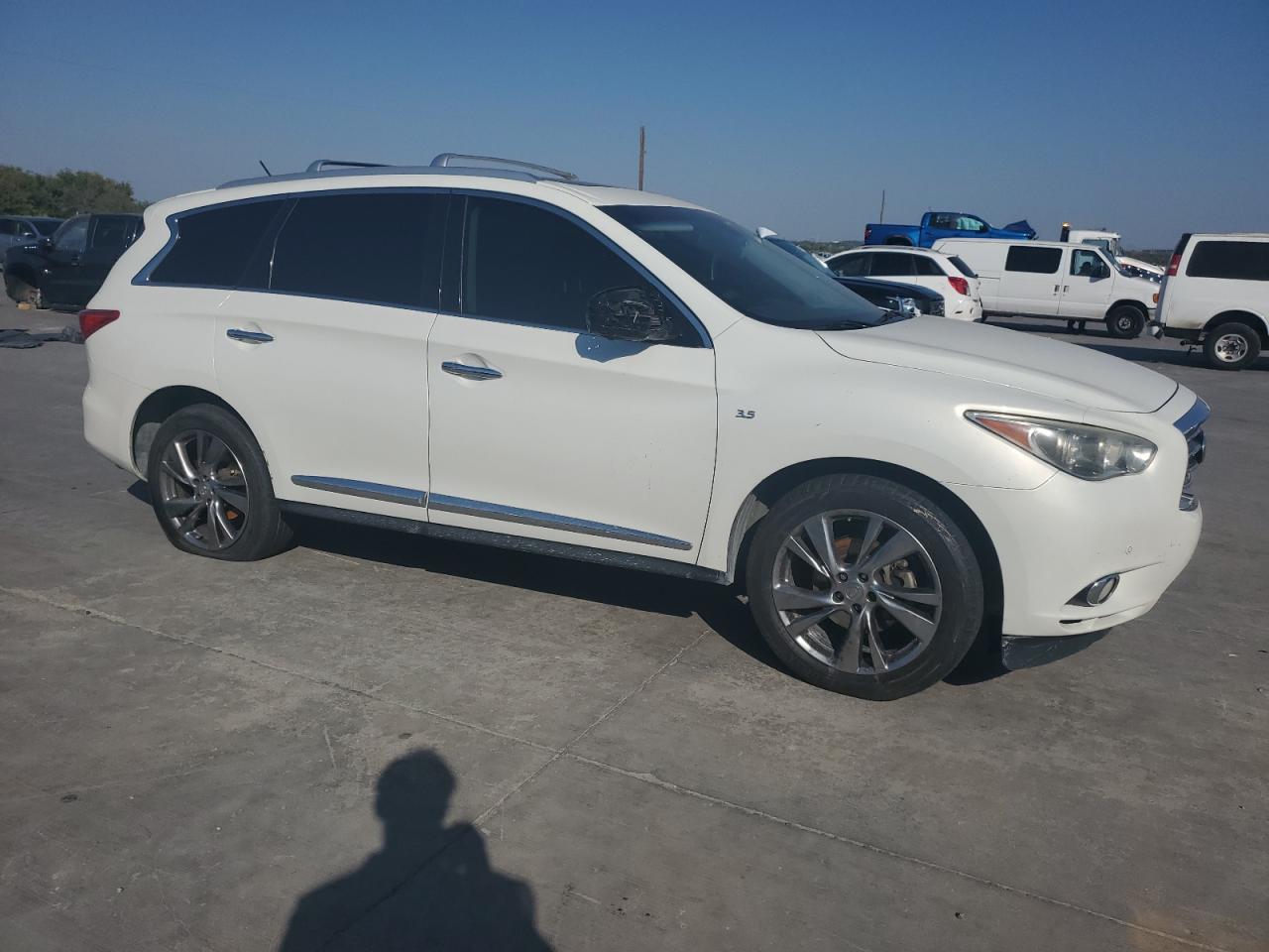 2014 Infiniti QX60 VIN 5N1AL0MN5EC534906 Copart auction photo, normal wear damage thumbnail 4