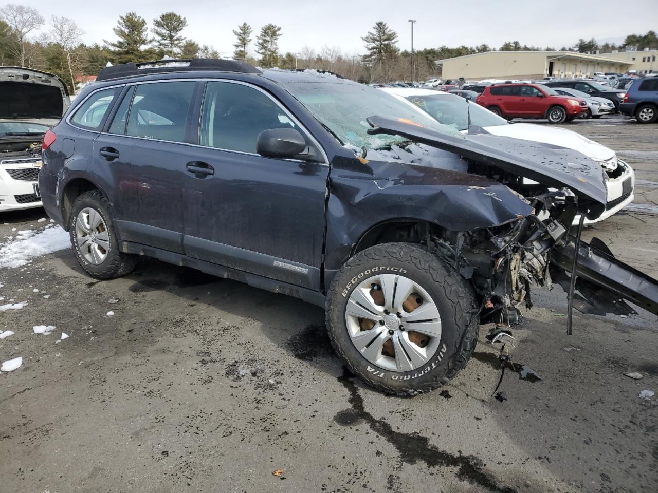 2011 Subaru Outback VIN 4S4BRCAC4B3425162 Copart auction photo, all over damage thumbnail 4
