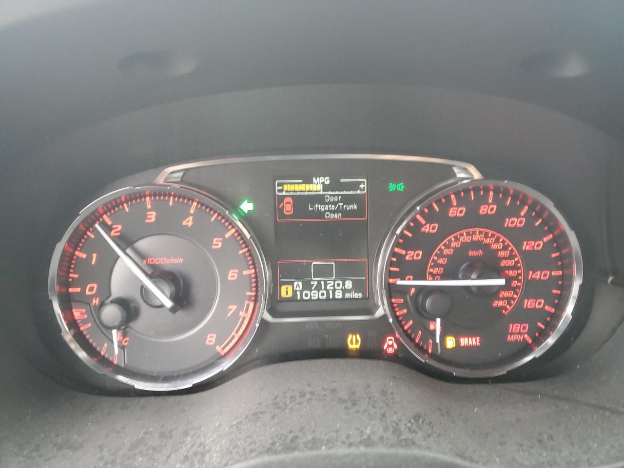 2016 Subaru WRX VIN JF1VA1E65G9829874 Copart auction photo, mechanical damage thumbnail 9