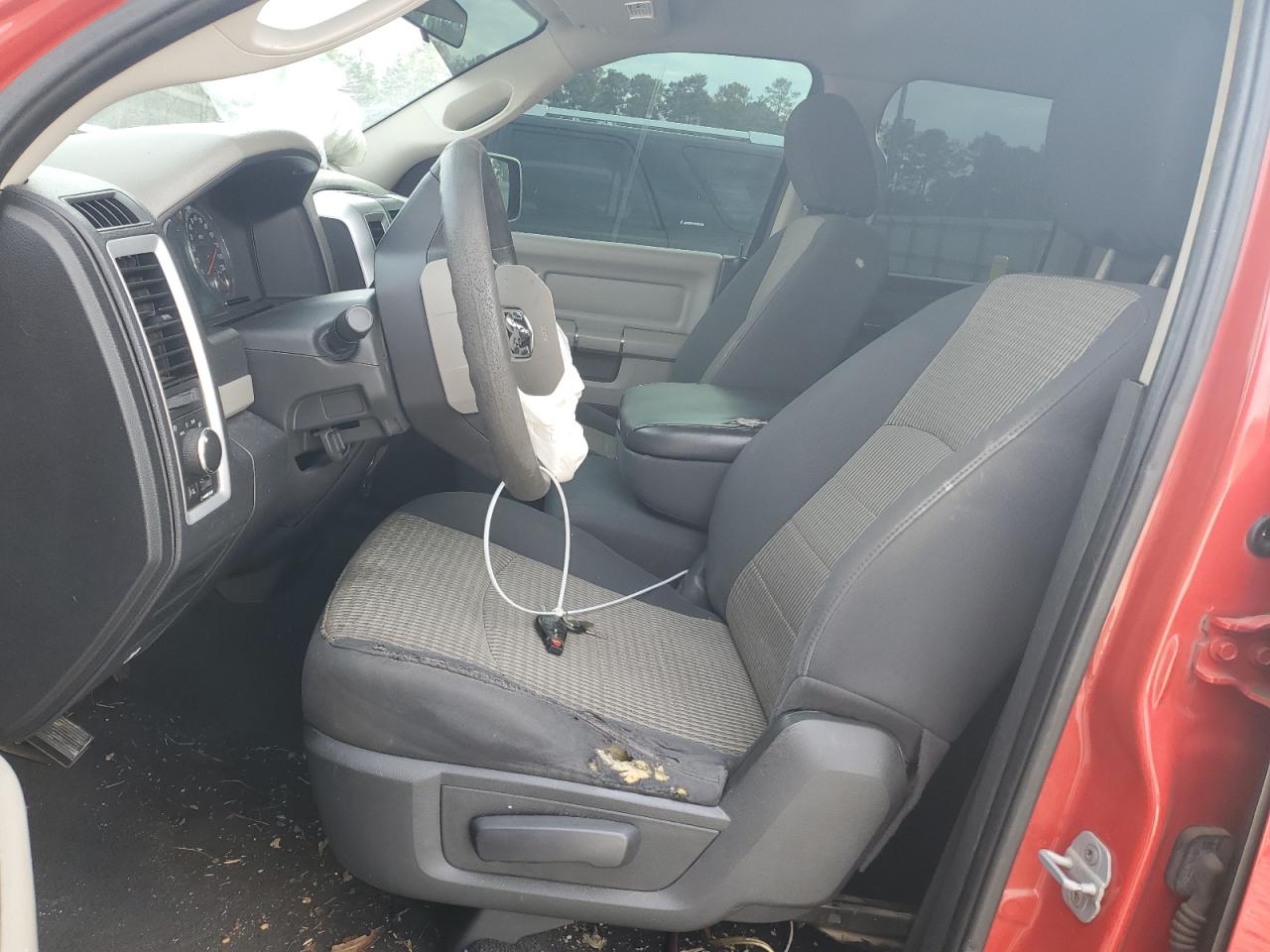 2012 Dodge RAM VIN 1C6RD6GP9CS127184 Copart auction photo, front end / undercarriage damage thumbnail 7