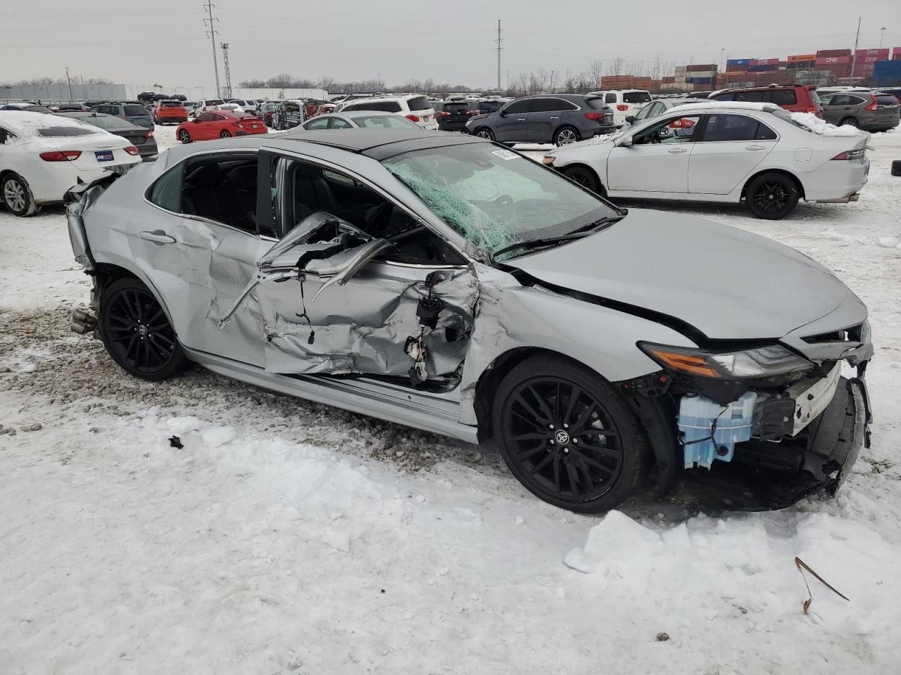 2022 Toyota Camry VIN 4T1K61BK3NU071622 Copart auction photo, all over damage thumbnail 4