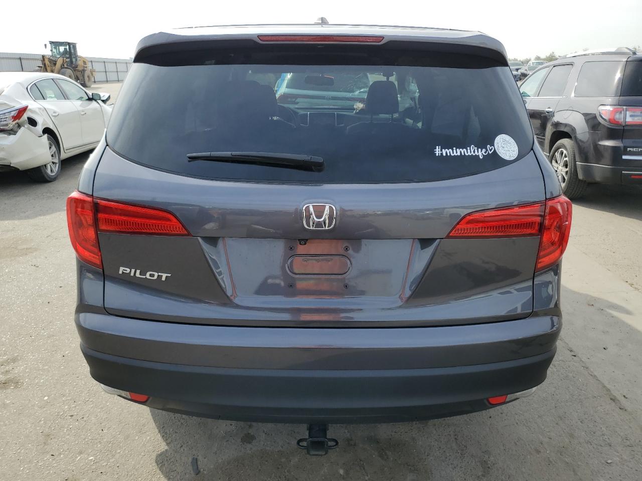 2018 Honda Pilot VIN 5FNYF5H72JB017496 Copart auction photo, front end damage thumbnail 6