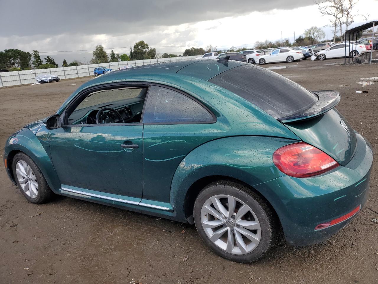 2017 Volkswagen Beetle VIN 3VWF17AT4HM626343 Copart auction photo, vandalism damage thumbnail 2