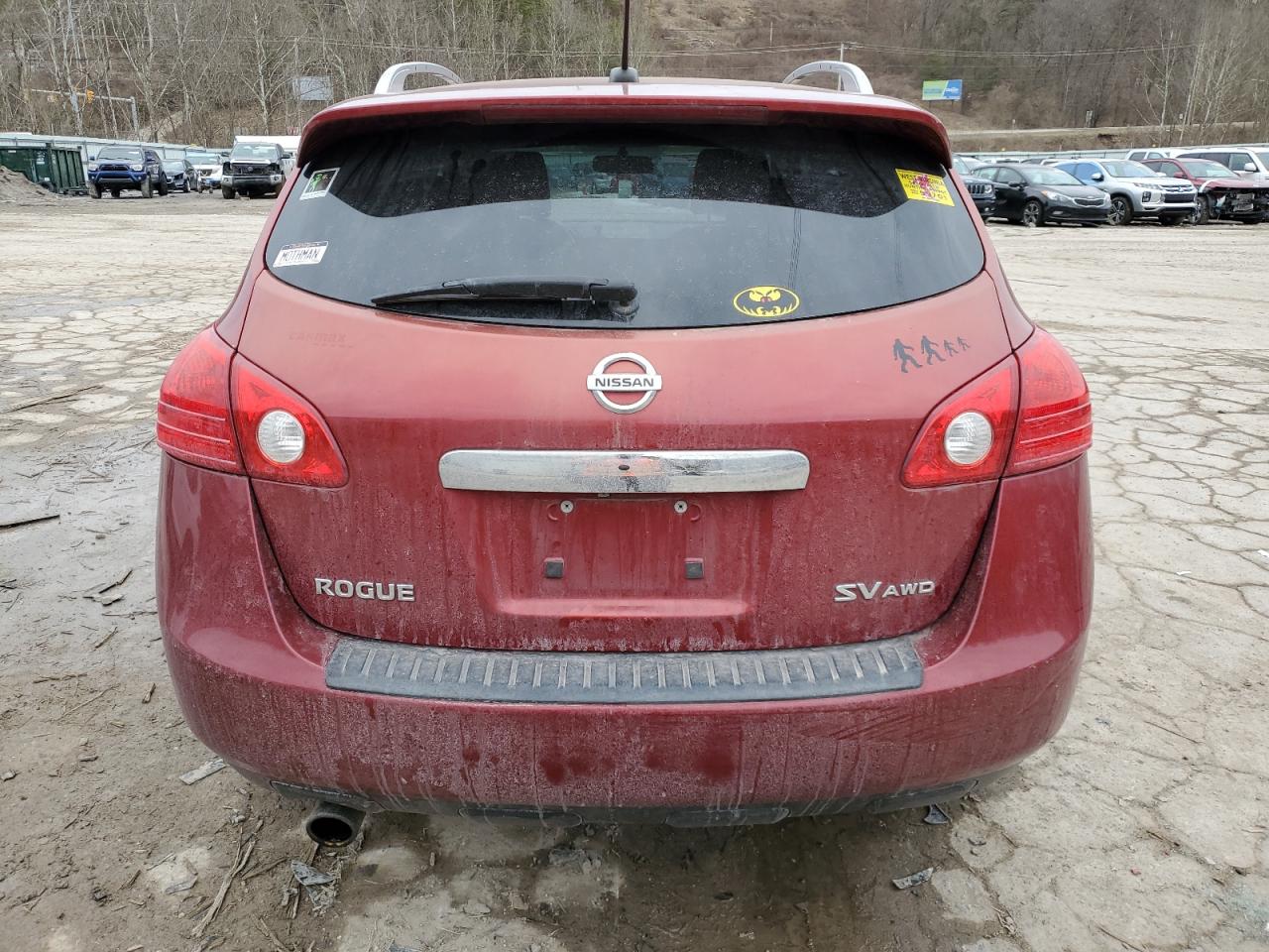 2011 Nissan Rogue VIN JN8AS5MV9BW253081 Copart auction photo, front end / side damage thumbnail 6