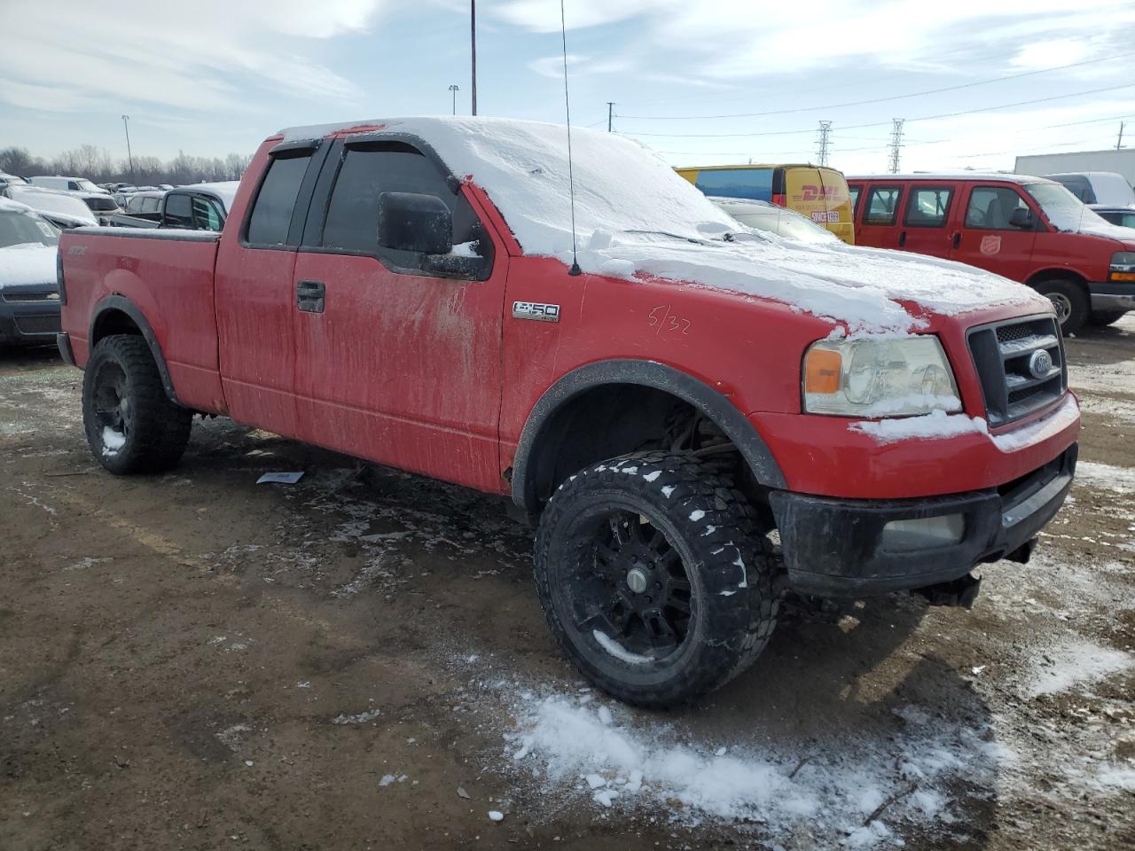 2005 Ford F-150 VIN 1FTRX14W55NB77788 Copart auction photo, rear end / minor dent/scratches damage thumbnail 4