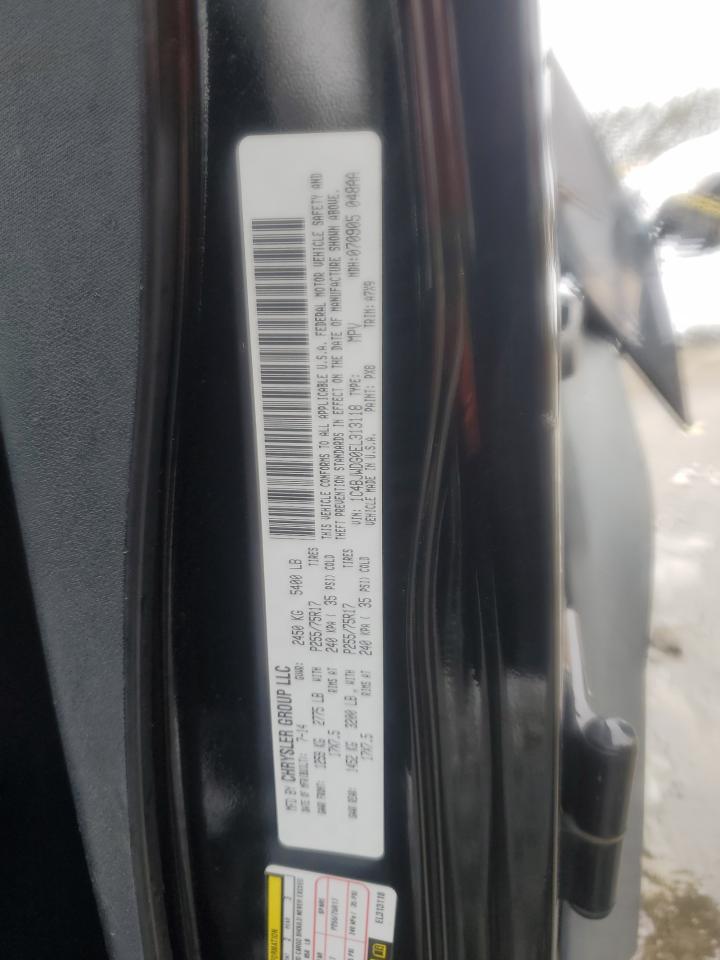 2014 Jeep Wrangler VIN 1C4BJWDG0EL313118 Copart auction photo, top/roof damage thumbnail 12