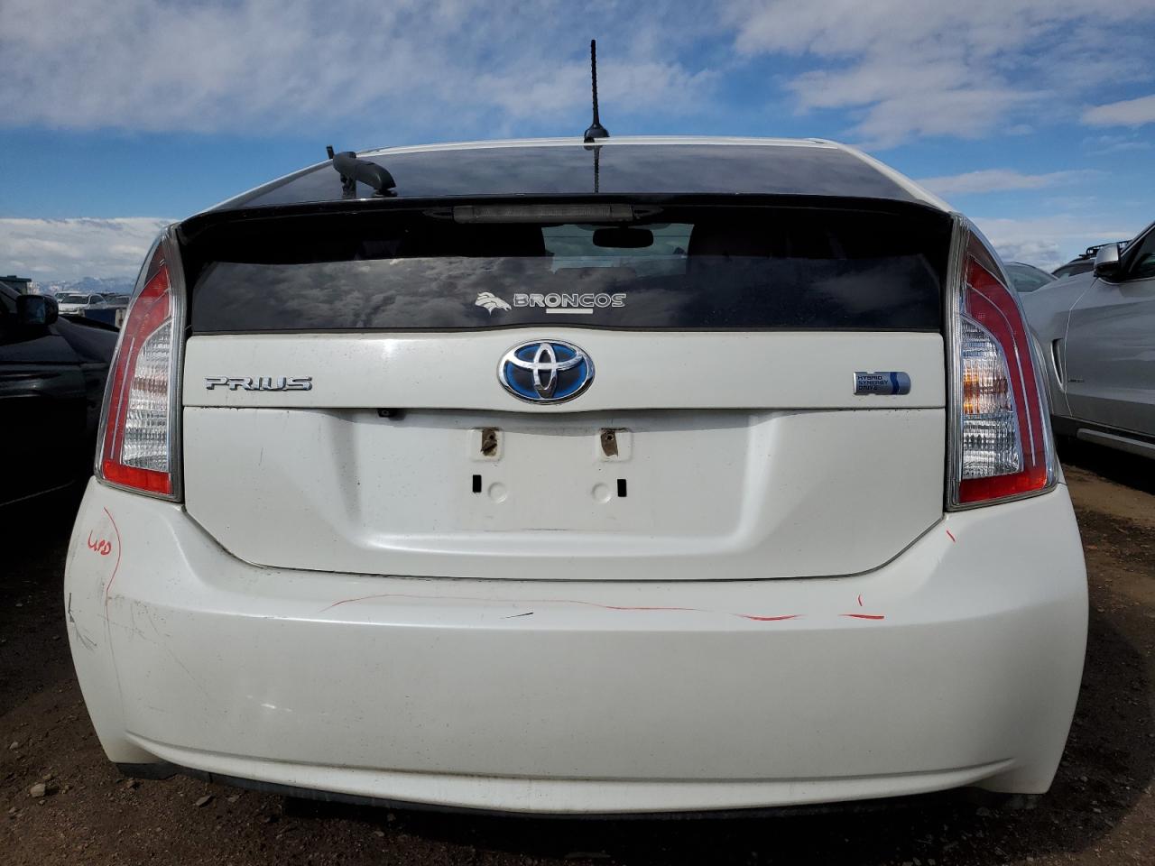 2012 Toyota Prius VIN JTDKN3DU7C5524908 Copart auction photo, front end / side damage thumbnail 6