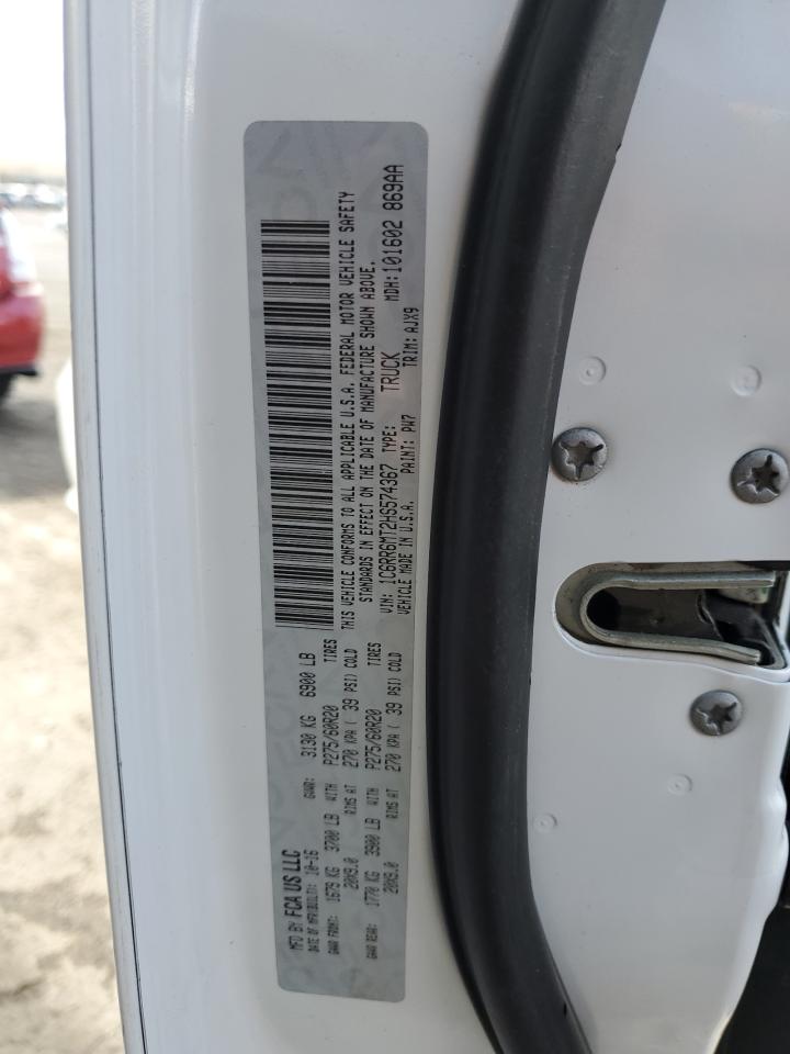 2017 RAM 1500 VIN 1C6RR6MT2HS574367 Copart auction photo, side damage thumbnail 12