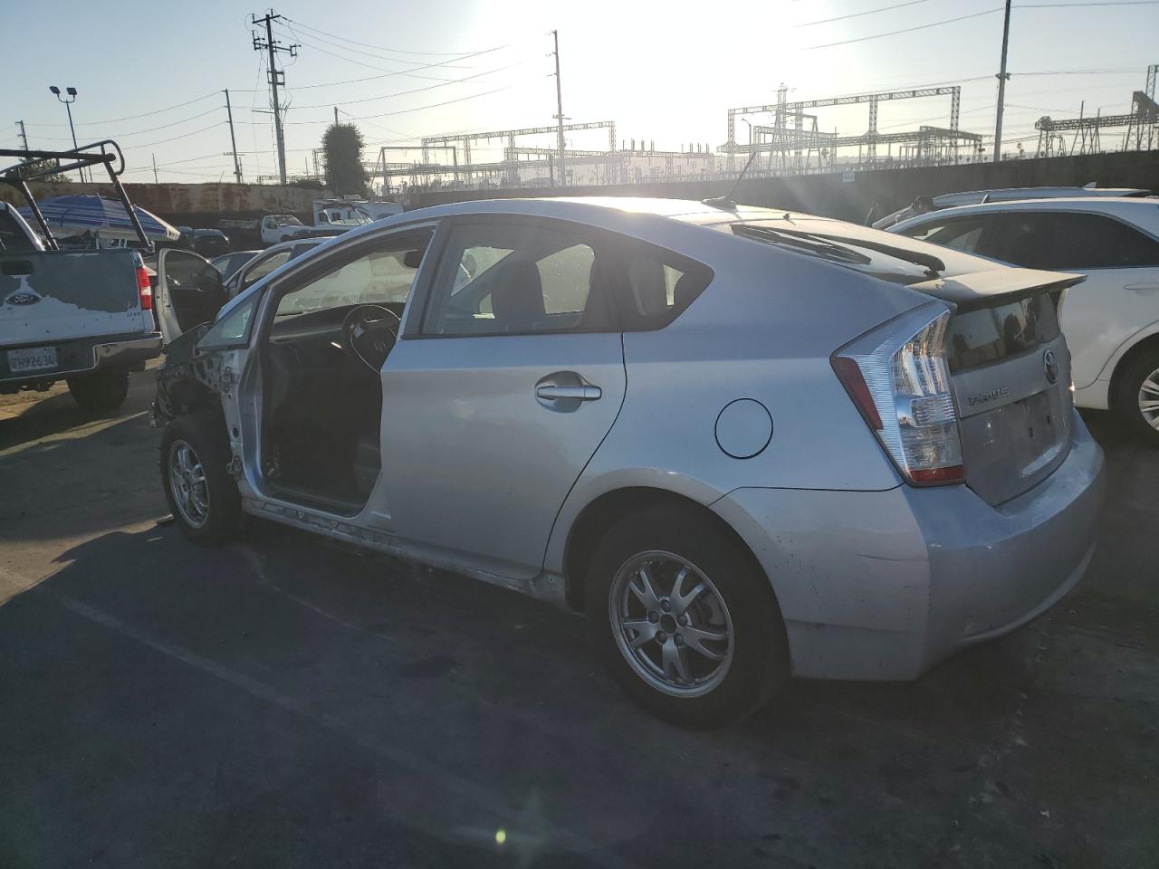 2010 Toyota Prius VIN JTDKN3DU3A0007163 Copart auction photo, front end / side damage thumbnail 2