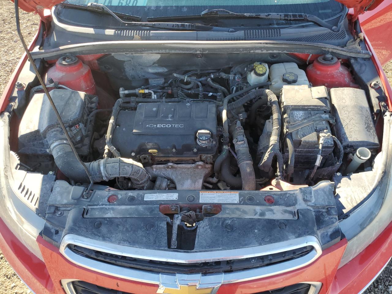 2015 Chevrolet Cruze VIN 1G1PC5SB5F7128938 Copart auction photo, side / front end damage thumbnail 11