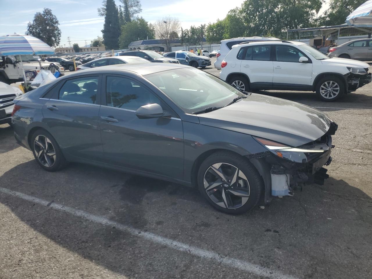 2023 Hyundai Elantra VIN KMHLN4AJ1PU084180 Copart auction photo, front end / minor dent/scratches damage thumbnail 4