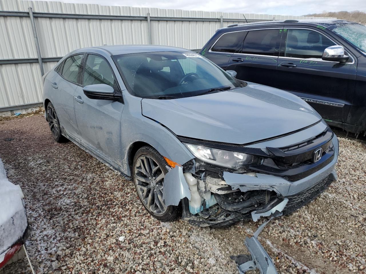 2021 Honda Civic VIN SHHFK7H42MU227605 Copart auction photo, front end damage thumbnail 4