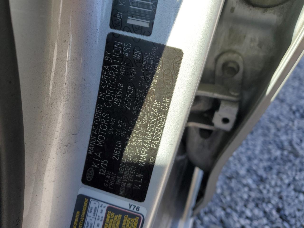 2016 KIA Forte VIN KNAFK4A64G5582418 Copart auction photo, front end damage thumbnail 14