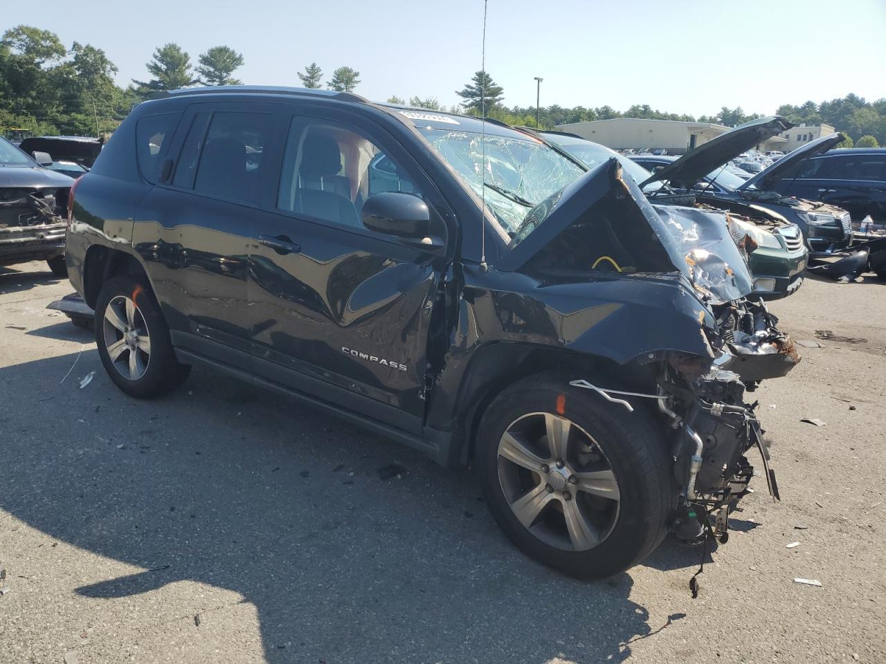 2016 Jeep Compass VIN 1C4NJDEB1GD765676 Copart auction photo, all over damage thumbnail 4