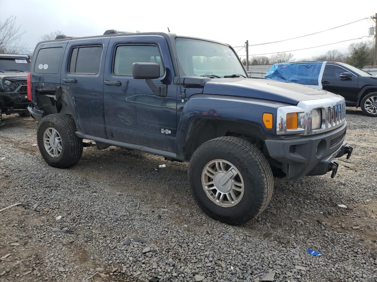 2007 Hummer H3 VIN 5GTDN13E678128943 Copart auction photo, rear end damage thumbnail 4