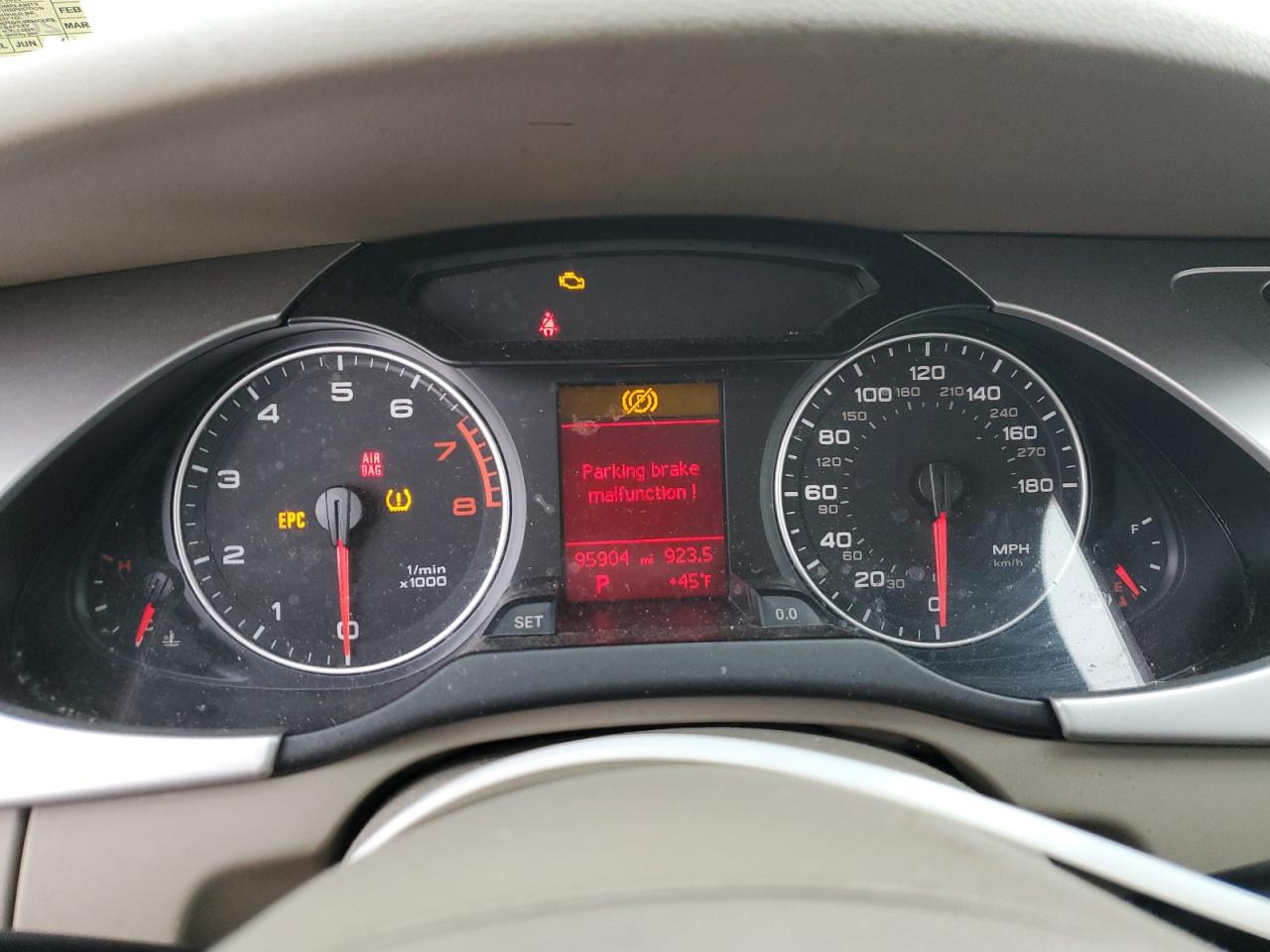 2009 Audi A4 VIN WAULF78K19A139570 Copart auction photo, mechanical damage thumbnail 9