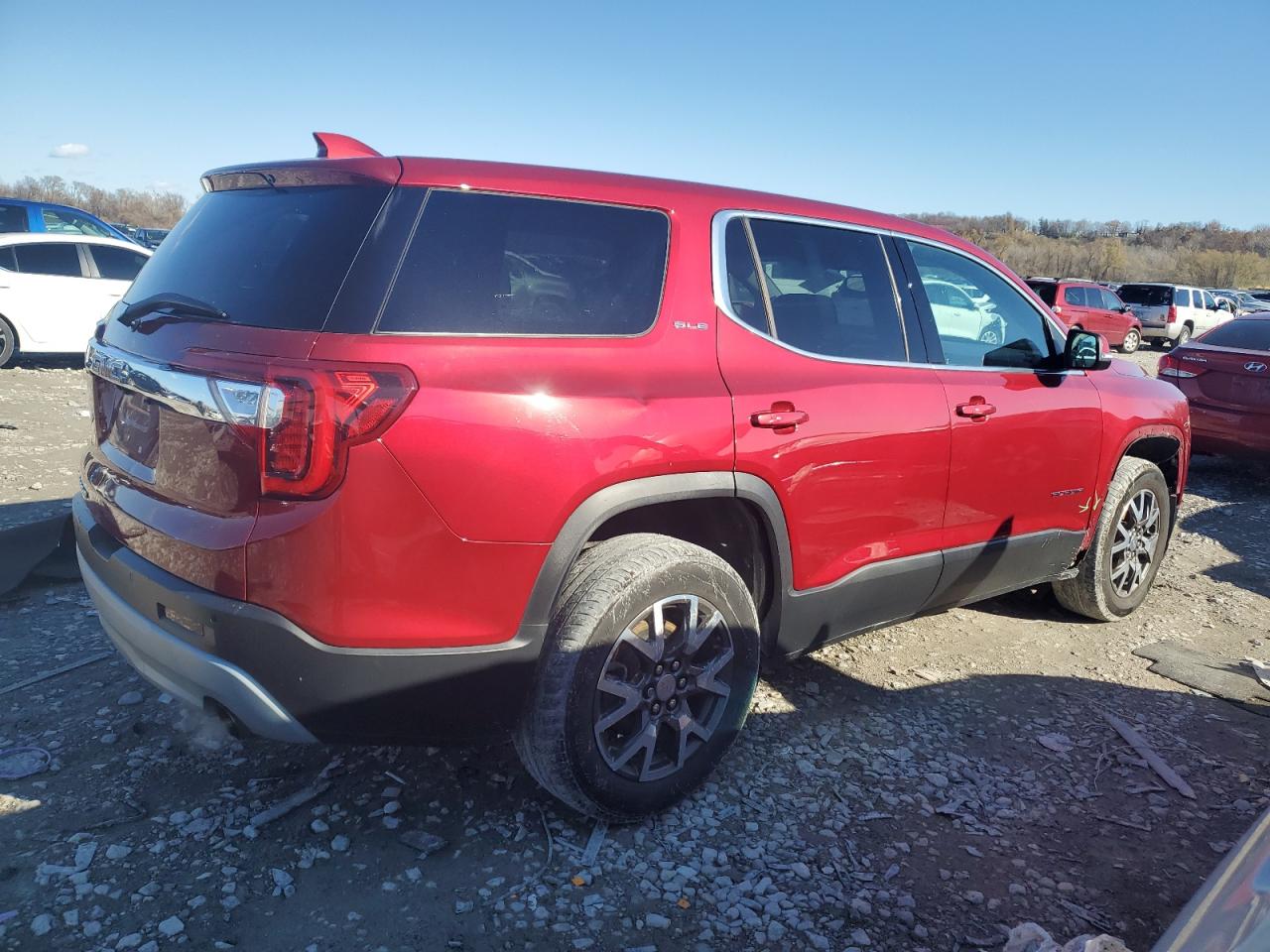 2020 GMC Acadia VIN 1GKKNKLAXLZ204190 Copart auction photo, front end damage thumbnail 3