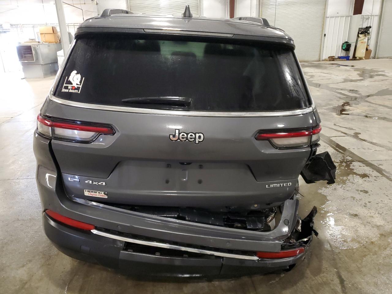 2021 Jeep Grand Cherokee VIN 1C4RJKBG0M8137067 Copart auction photo, rear end damage thumbnail 6