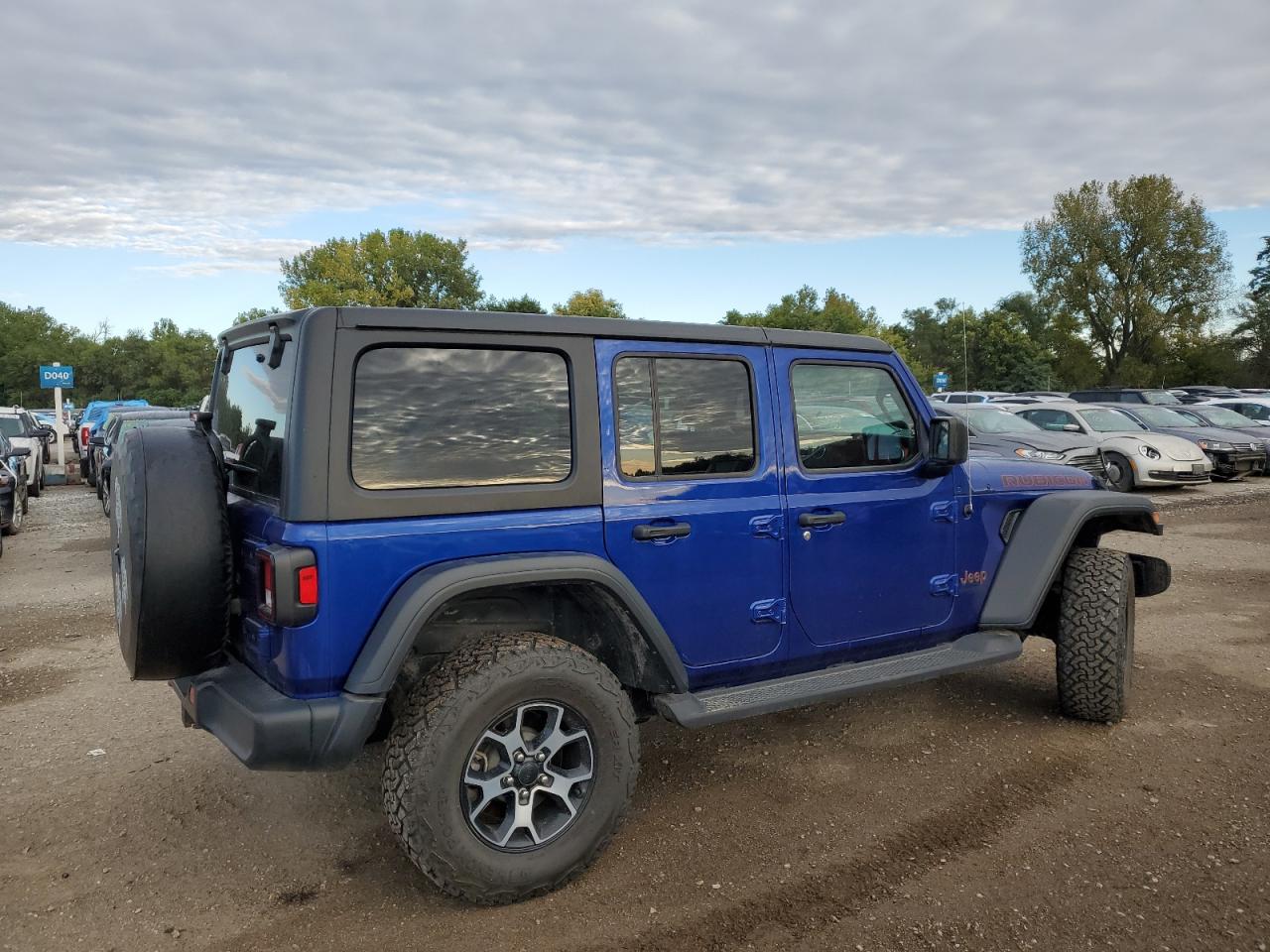 2020 Jeep Wrangler VIN 1C4HJXFG2LW193881 Copart auction photo, front end damage thumbnail 3