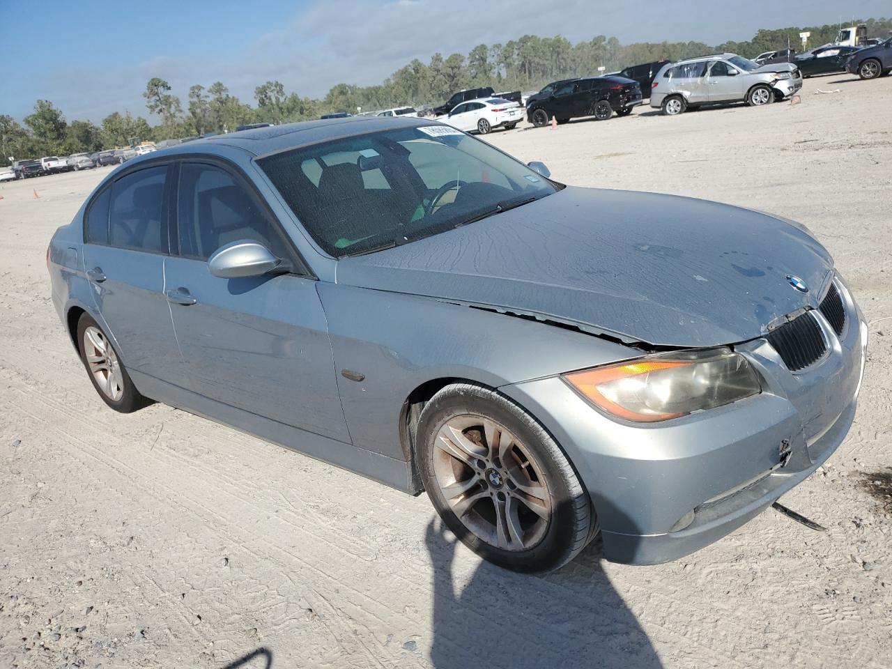2008 BMW 3er VIN WBAVA37588NL48792 Copart auction photo, front end damage thumbnail 4