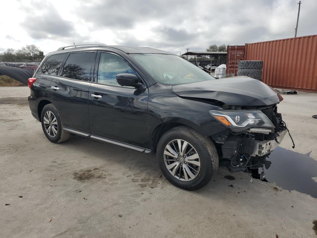 2018 Nissan Pathfinder VIN 5N1DR2MN9JC622634 Copart auction photo, front end / side damage thumbnail 4